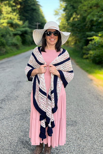 Prime Number Crescent Shawl