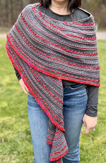 Prairie Girl Crescent Shawl