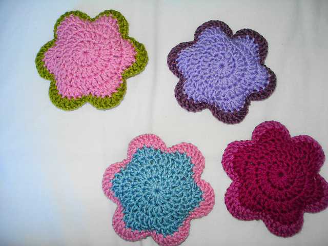 Crochet flower decoration