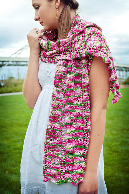 Lovejoy Fountain Waterdrops & Waves Shawl