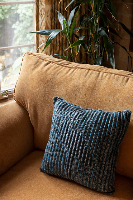 Ardeidae Illusion Crochet Pillow Front