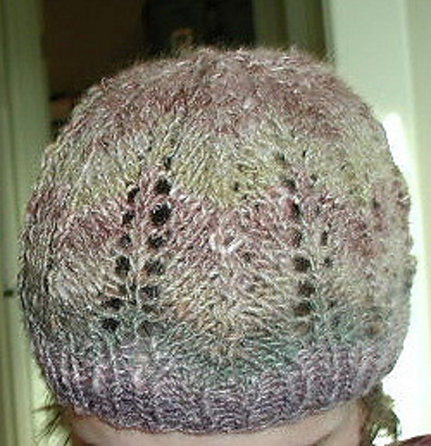 Eyelet and Chevron Scarf and Cap