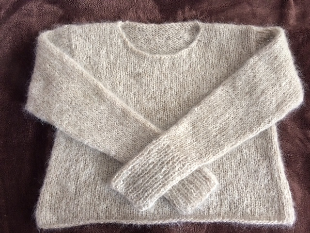 Pull Mohaire Lilas