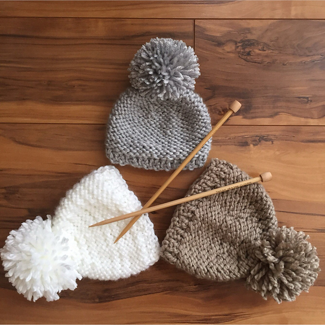Pearl Easy Baby Knit Hat