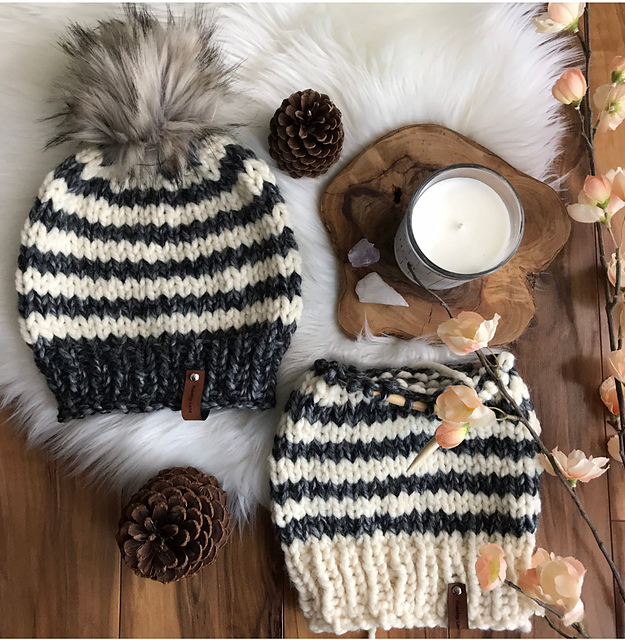 Big Stripe Beanie Hat
