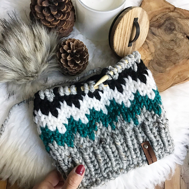 Chevron print Beanie