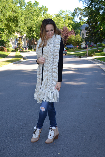 The Blowing Rock Women's Oversized Fringe Scarf