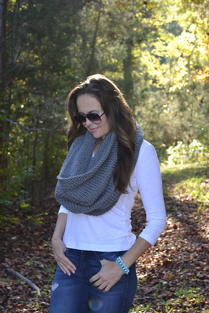 Gray Skies Oversized Cowl Scarf