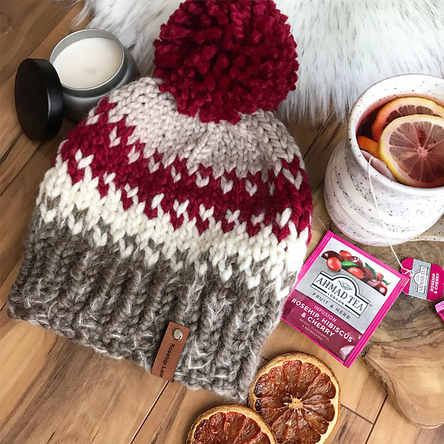 Prague Women's Fair Isle Beanie Hat