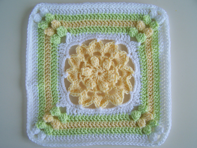 Blooming Beauty Afghan Square