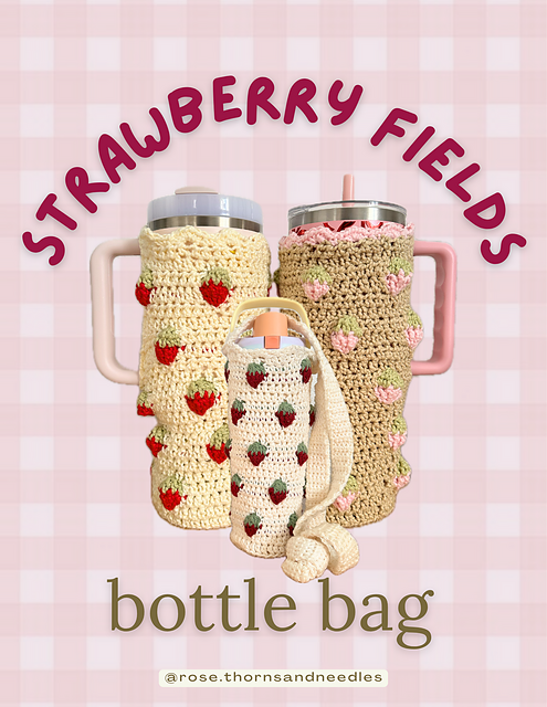 Strawberry Fields Bottle Bag