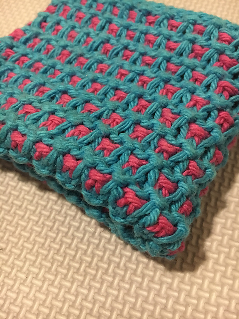 Waffle Check Dishcloth