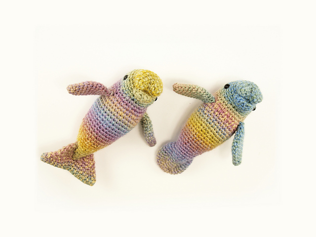 Dugong and Manatee amigurumi