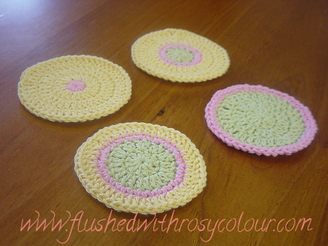 Striped Circle Coasters