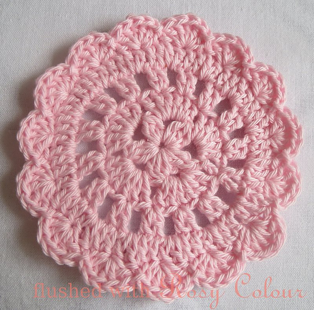Tiny Flower Doily Coaster