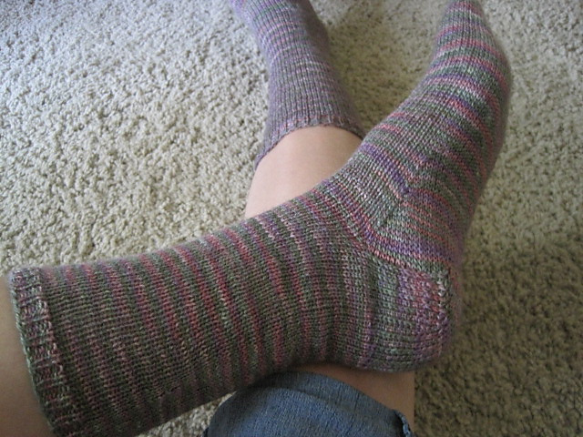 Basic Adult Fingering Short Row Heel Sock