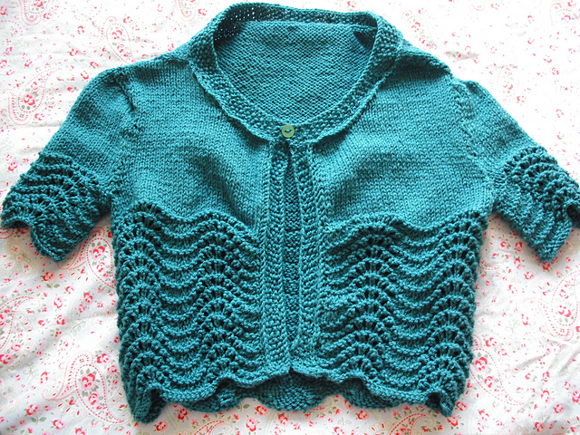 Feather and Fan Cardi