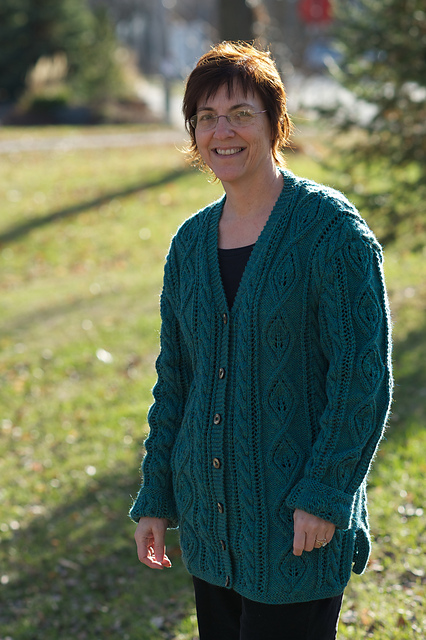 Leaf Panel Cardigan