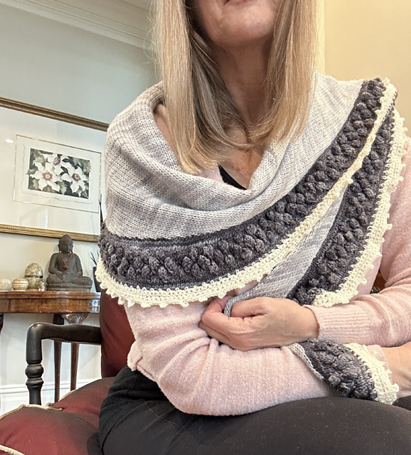 Pebbles in a Creek Shawl