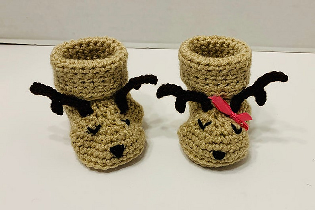 Deer Baby Booties