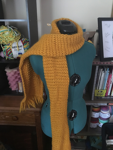 Tunisian Simple Stitch Scarf