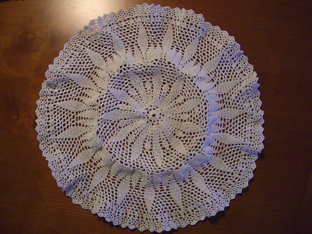 Ravelry: Centerpiece Doily with Violets pattern by Gail Kinkead