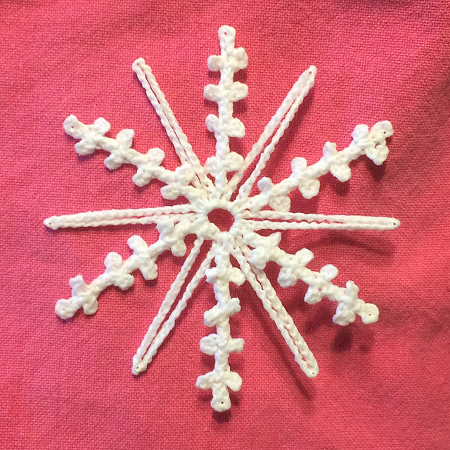 Thread Snowflake #8 [Snowflake Pillows]