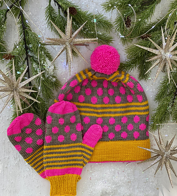 Muscadine Hat and Mittens