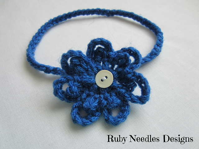 Chained Headband - With Flower