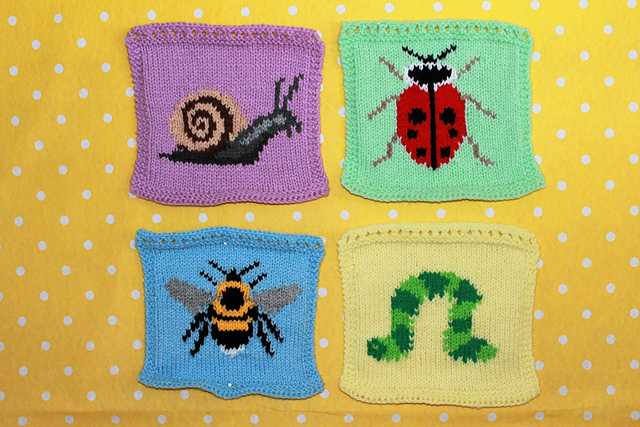 Garden Bugs Blanket Squares