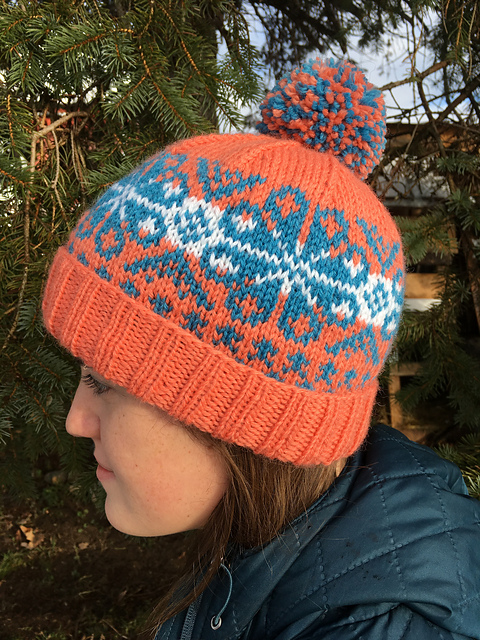Snowflake Fair Isle Hat