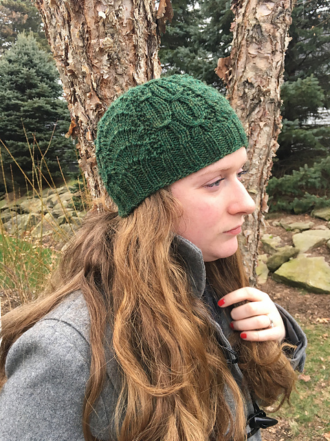Art Deco Cabled Beanie