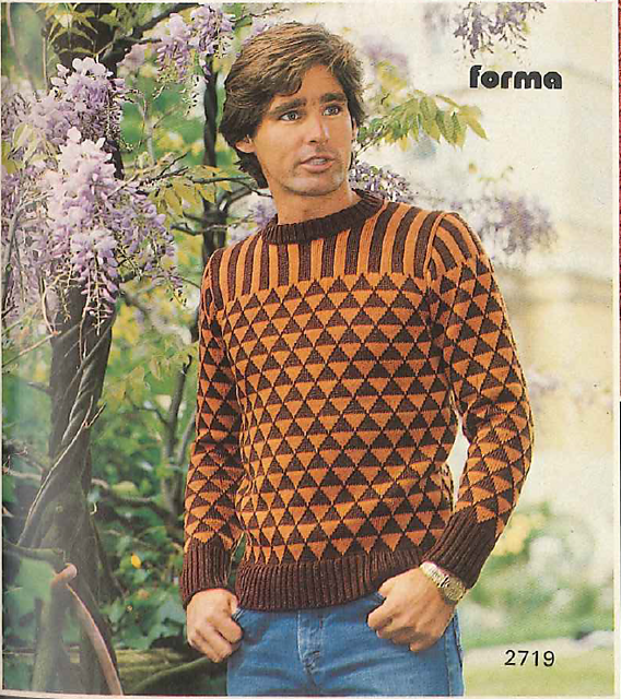 2719 Man's Fairisle Sweater