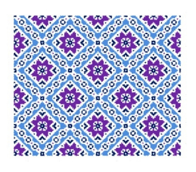 Winter Purple Ornament Tapestry Crochet Chart