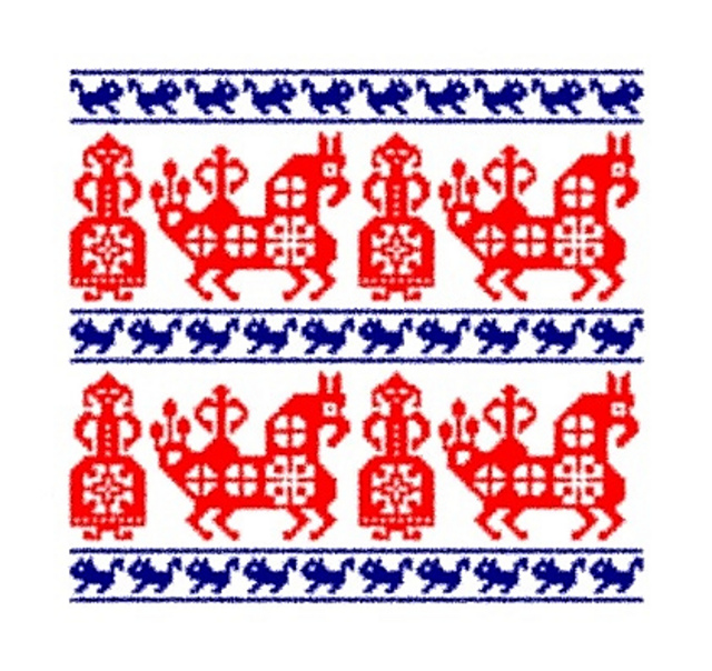 Russian Folk Ornament 2 Tapestry Crochet Chart