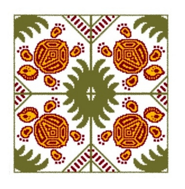 Jungle Turtle Tapestry Crochet Chart