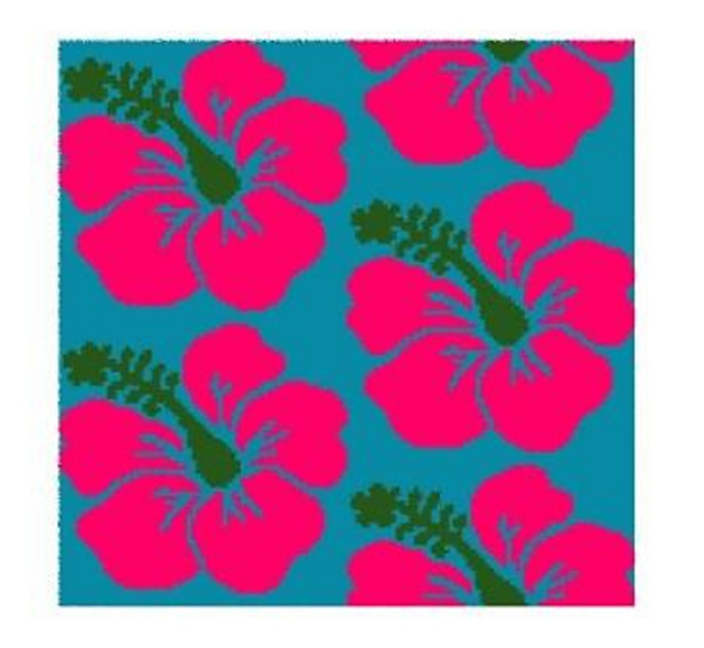 Hibiscus Tapestry Crochet Chart