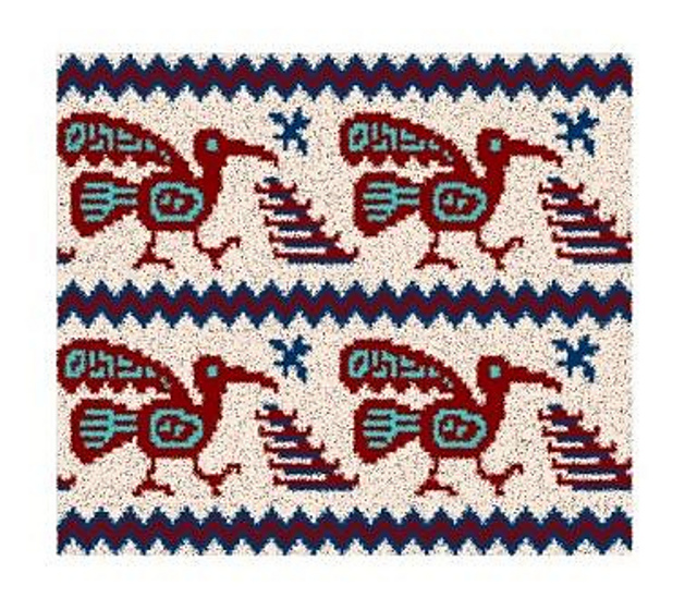 Dancing Raven Tapestry Crochet Chart