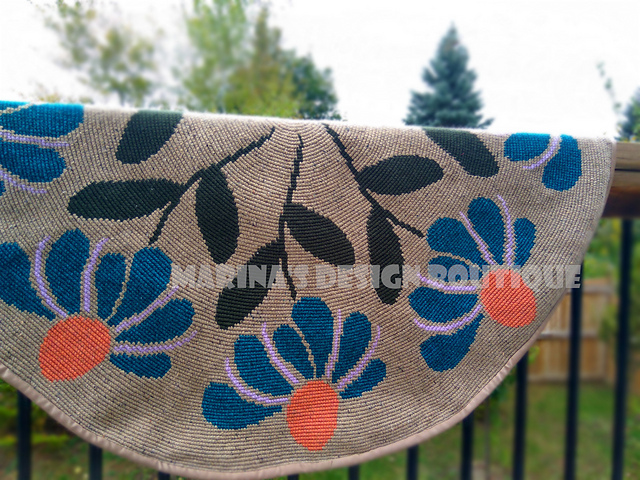 Blue Coneflower Rug
