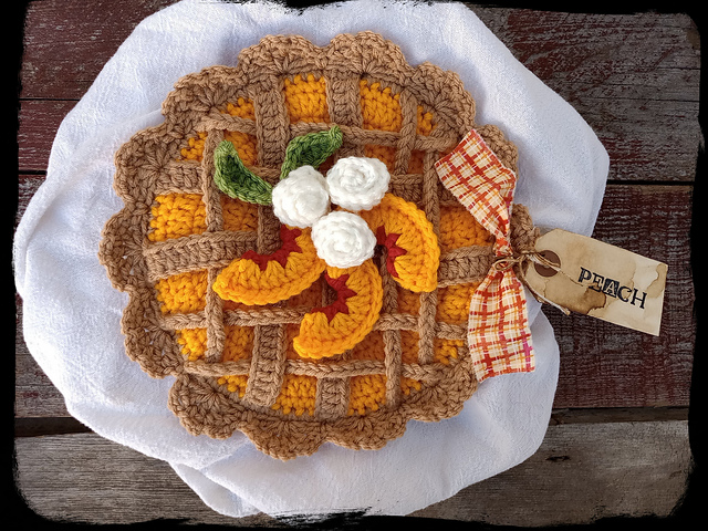 Peach Pie Potholder