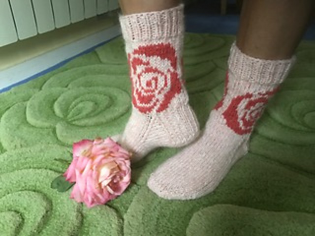 Rose Chunky Boot Socks