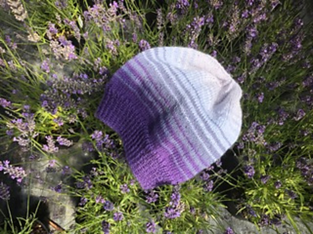 Lavender Alpaca Slouch Beanie