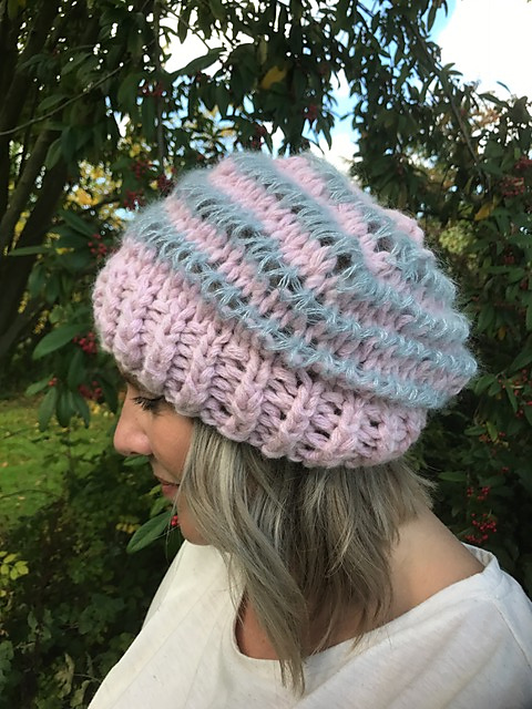 Slip stitch chunky hat