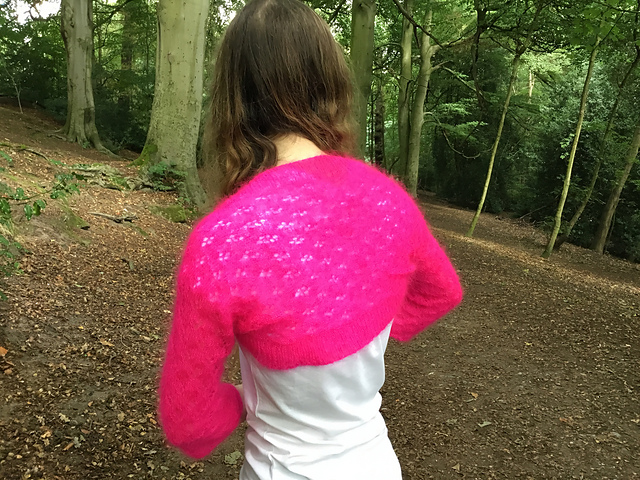 Pink tulip shrug