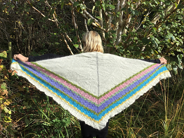 Kidsilk half hap shawl