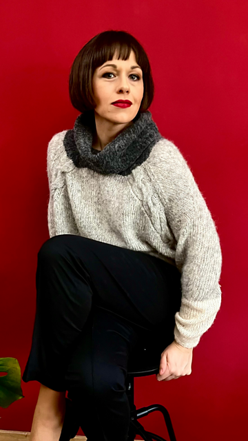 Turtleneck Cable Knit Sweater