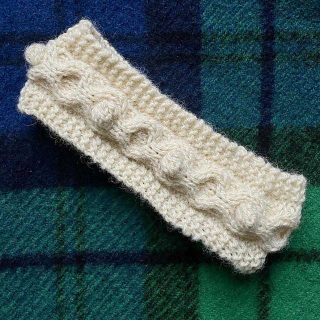 Traditional Irish Aran Headband Mary Street