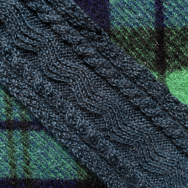 Traditional Irish Aran Scarf: Wild Atlantic Way