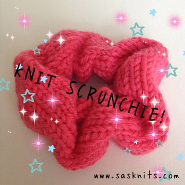 Knit Scrunchie Wokkel