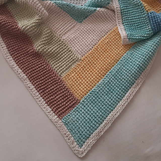 Macaroon Log Cabin Throw